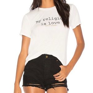 spiritual gangster “my religion is love” tee